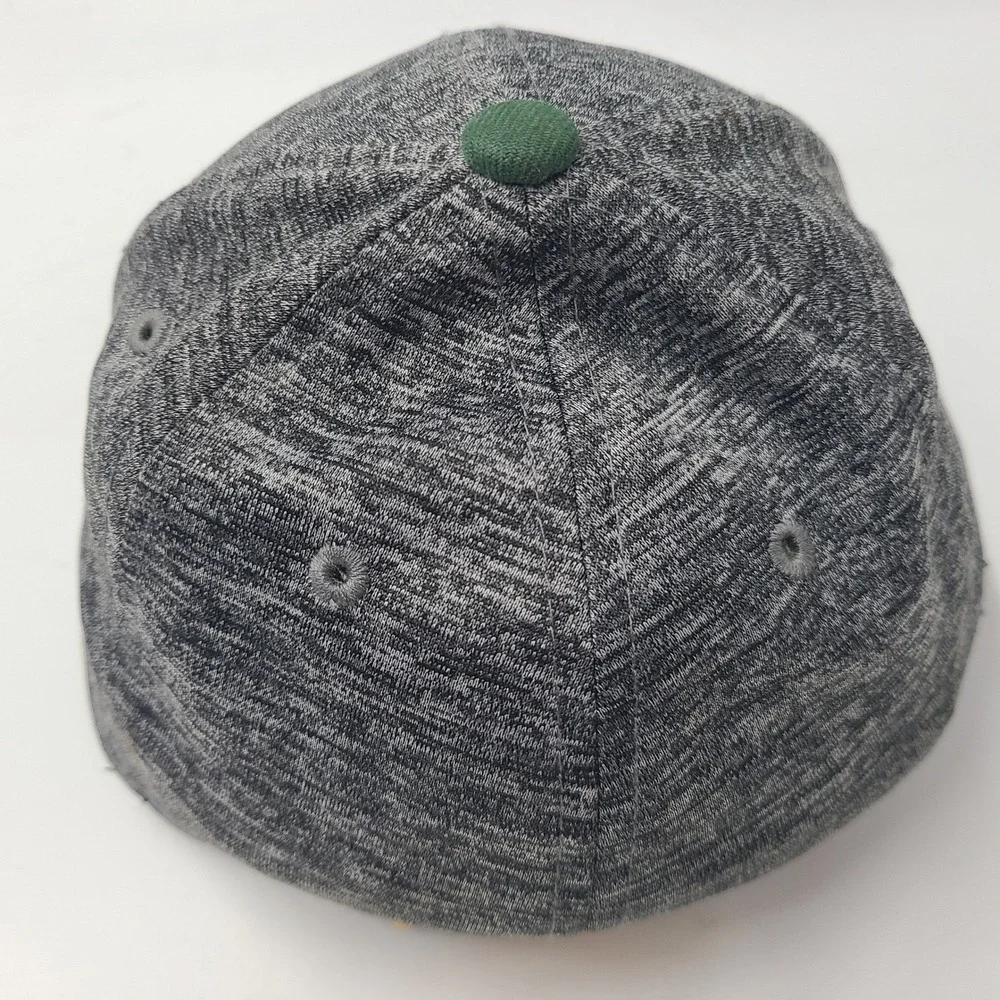 Child-Youth Green Bay Packers Hat Fitted New Era 39Thirty Heather Gray Green NFL